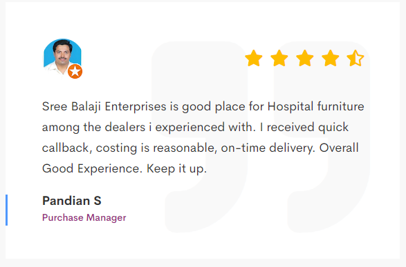 Sree Balaji Enterprises Testimonial 1