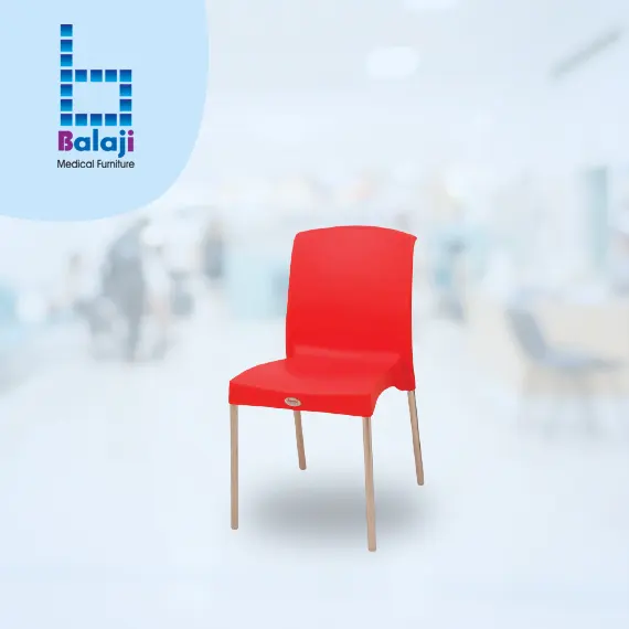 VISITOR CHAIR PLASTIC MOLDED WITH SS LEG